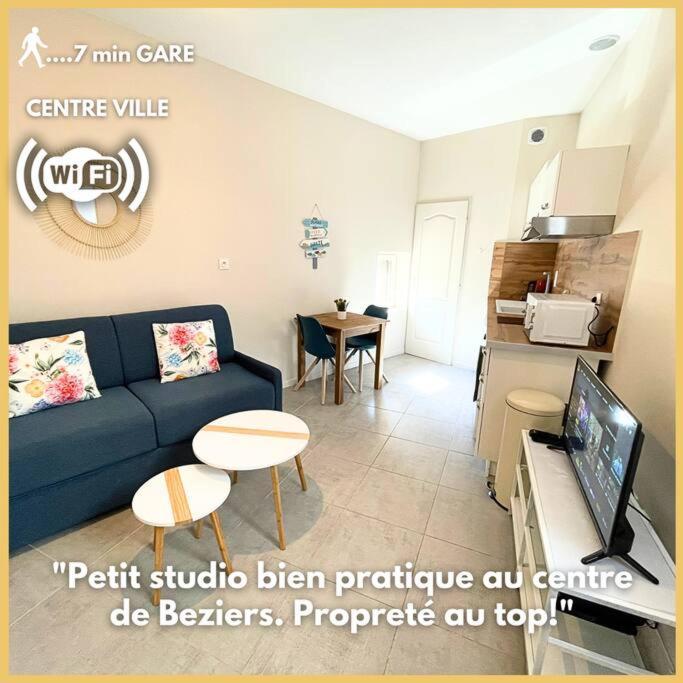 Studio Bien Equipe A 2 Pas De La Gare Безьє Екстер'єр фото